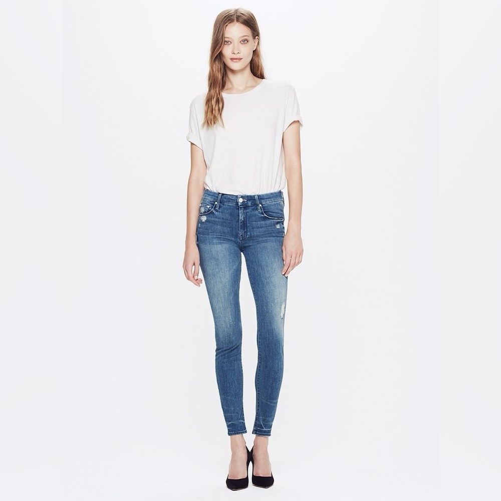 MOTHER The Looker Skinny Jeans in Graffiti Girl